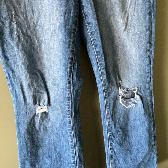Seven7 Blue Boot Cut Jeans with Faded Distressing - Picture 4 of 15